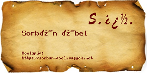 Sorbán Ábel névjegykártya